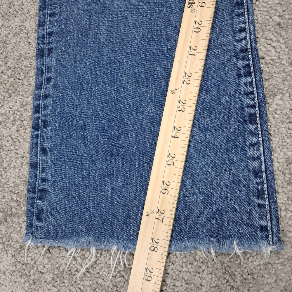Lucky Brand Vintage Women 12 31 Wide Leg Jeans Blue High Rise Button Fly 80403D5 - Picture 10 of 12